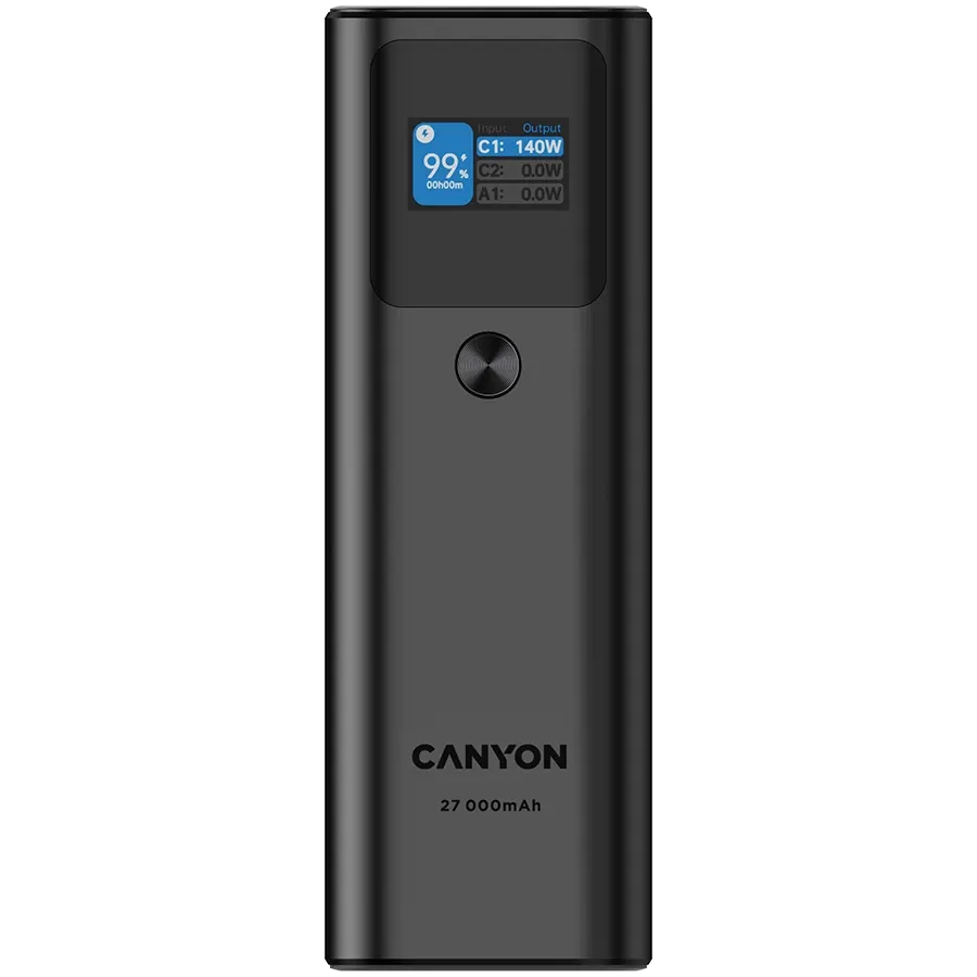 CANYON Power Bank, 27000 mAh, Σκούρο Γκρι — Εικών №3