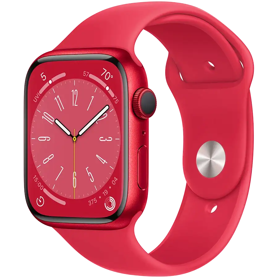 Apple Watch Series 8 GPS, 45χιλ., (ΠΡΟΪΟΝ)ΚΟΚΚΙΝΟ, (PRODUCT)RED Sport Band — Εικών №1 Apple Watch Series 8 GPS, 45χιλ., (ΠΡΟΪΟΝ)ΚΟΚΚΙΝΟ, (PRODUCT)RED Sport Band — Εικών №1