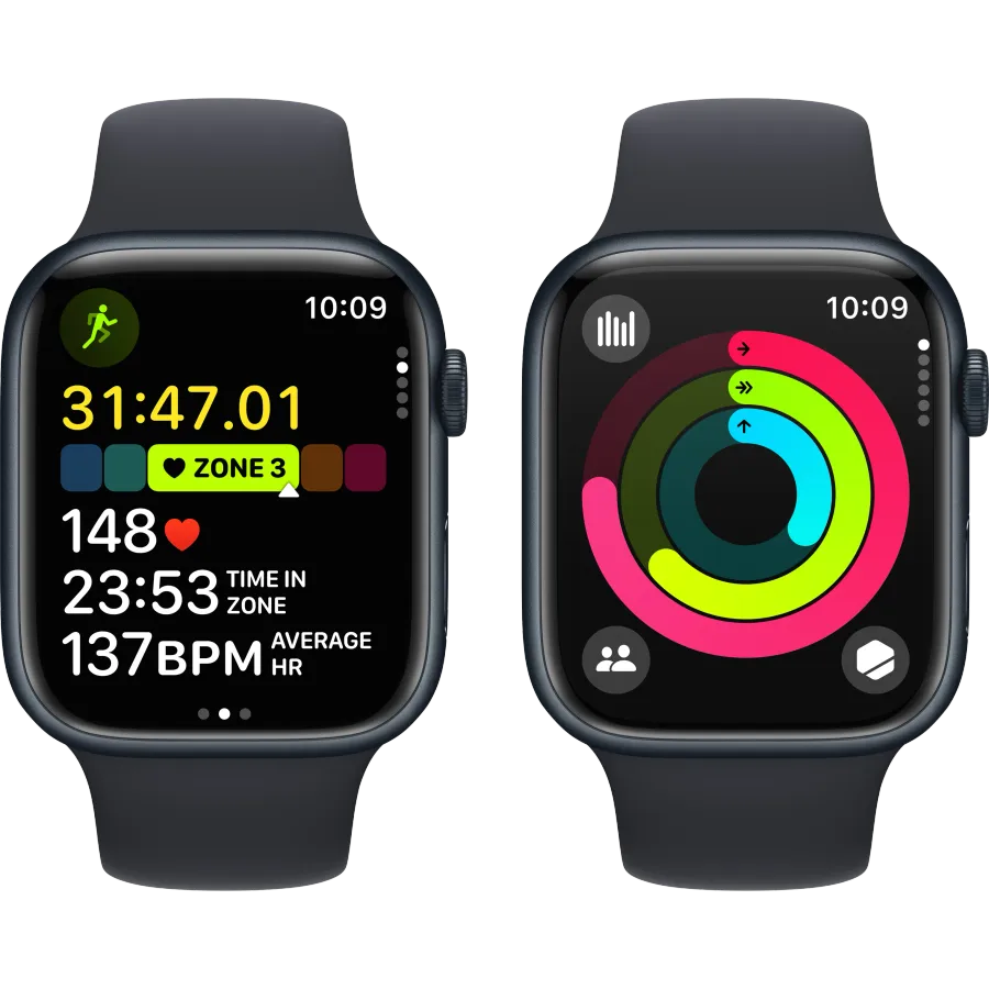 Apple Watch Series 9 GPS, 45χιλ., Μεσάνυχτα, Midnight Sport Band, M/L — Εικών №8 Apple Watch Series 9 GPS, 45χιλ., Μεσάνυχτα, Midnight Sport Band, M/L — Εικών №8