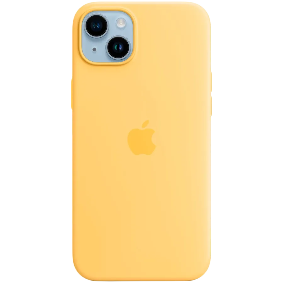Husă APPLE din silicon cu MagSafe pentru iPhone 14 Plus, Sunglow — image №1