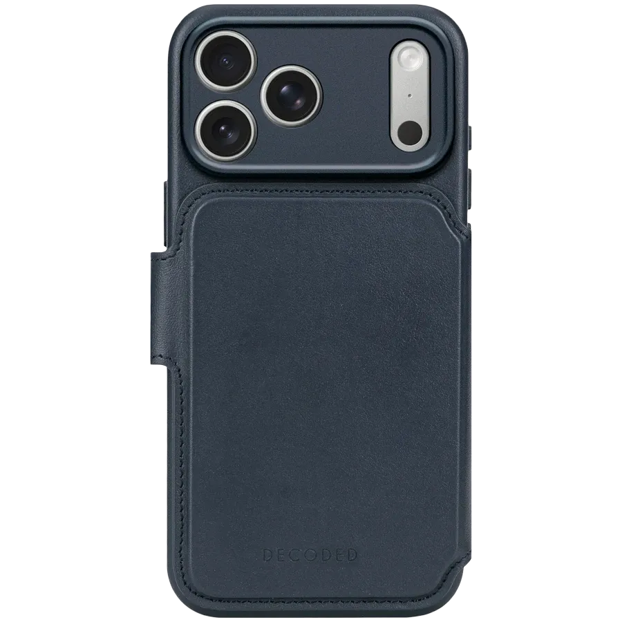 DECODED Wallet MagSafe detachable folio with MagSafe, Navy Shadow for iPhone 17 Pro — Image №1