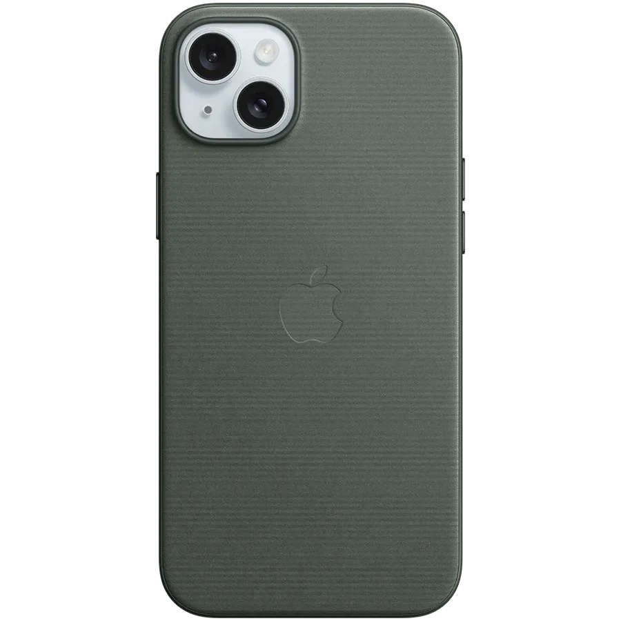 Чехол APPLE FineWoven с MagSafe для iPhone 15 Plus, Evergreen — image №1