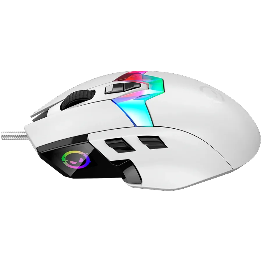 LORGAR MSP80 Ποντίκι παιχνιδιού, Ενσύρματο, Λευκό — Εικών №3