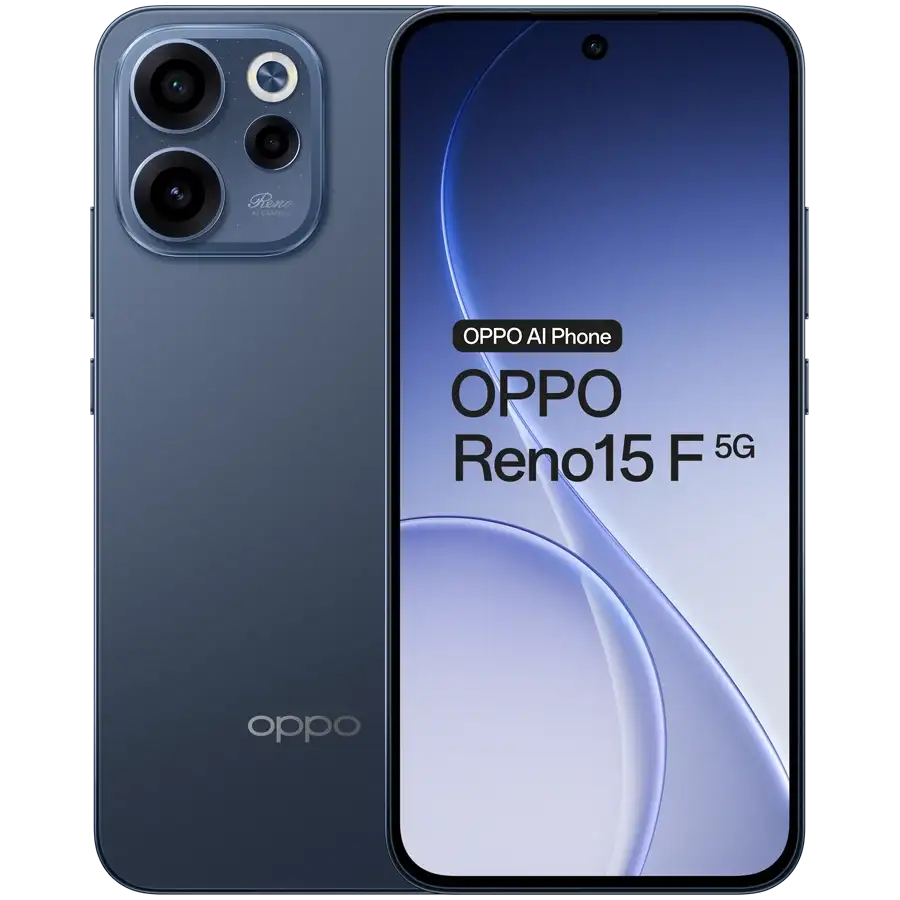 OPPO Reno15 F 5G 256 GB, Dark Blue — Image №1 OPPO Reno15 F 5G 256 GB, Dark Blue — Image №1