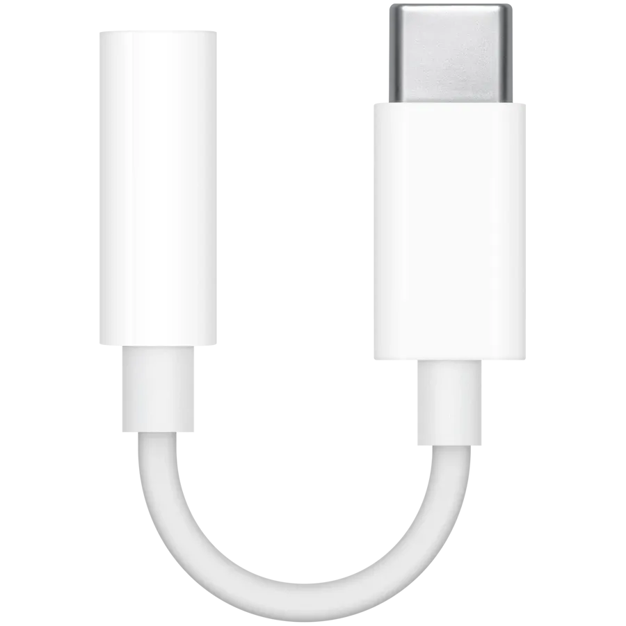 USB-C to 3.5 mm Headphone Jack Adapter APPLE, White — Изображение №1 USB-C to 3.5 mm Headphone Jack Adapter APPLE, White — Изображение №1