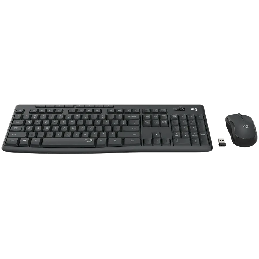 LOGITECH MK295 Silent Keyboard, Wireless, Graphite, Greek — Image №2 LOGITECH MK295 Silent Keyboard, Wireless, Graphite, Greek — Image №2