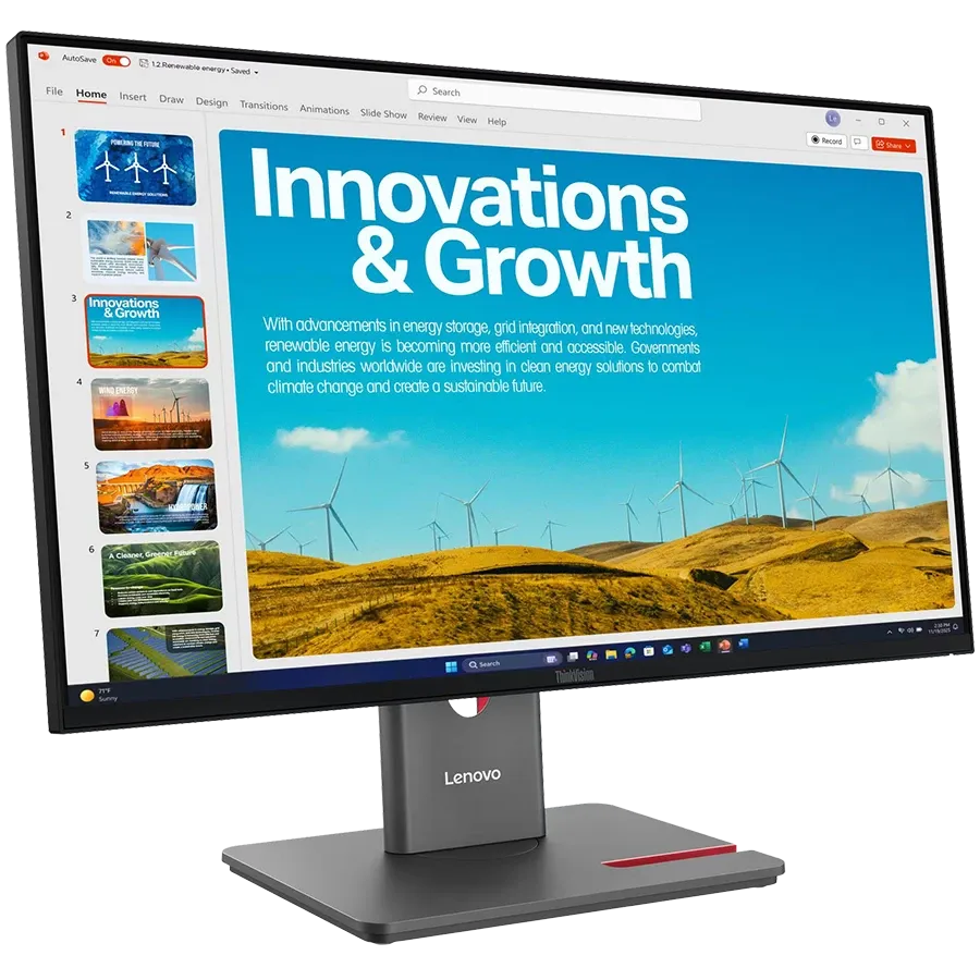 LENOVO LED-монитор (23.8", 2560x1440, IPS) Чёрный — Изображение №3 LENOVO LED-монитор (23.8", 2560x1440, IPS) Чёрный — Изображение №3