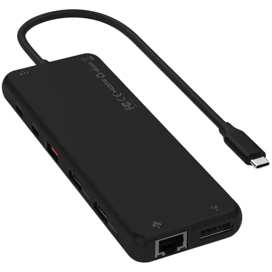 SATECHI 13-in-1 USB-C Triple Display Multiport Adapter Black — Image №2