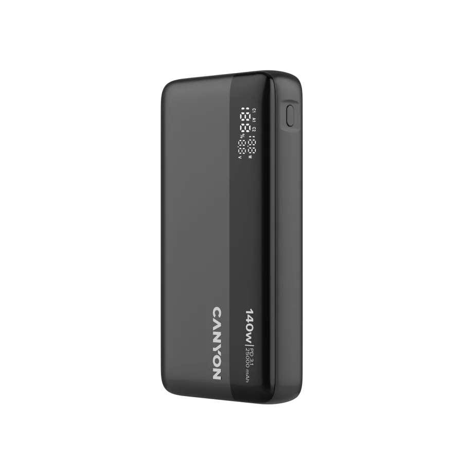 CANYON Power Bank, 25000 mAh, Dark Gray — Image №17