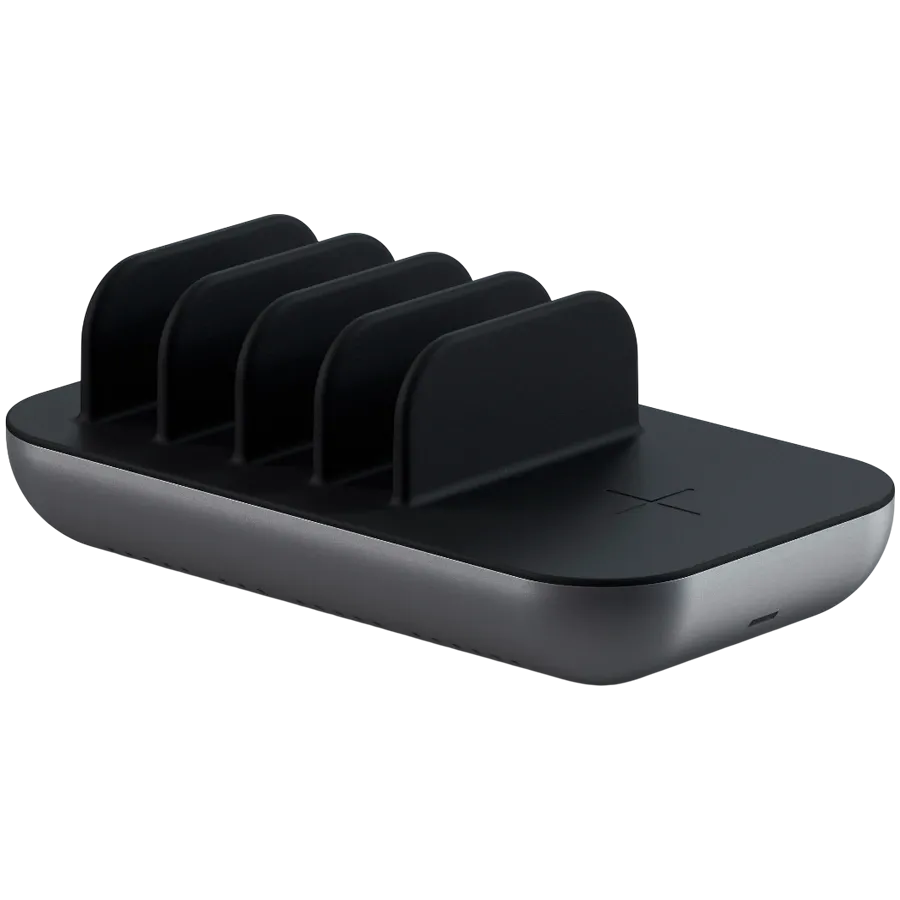 SATECHI Επαγωγικός Φορτιστής, 42 βατ, Space Gray 2*USB Type-A, 2*USB Τύπος C — Εικών №2