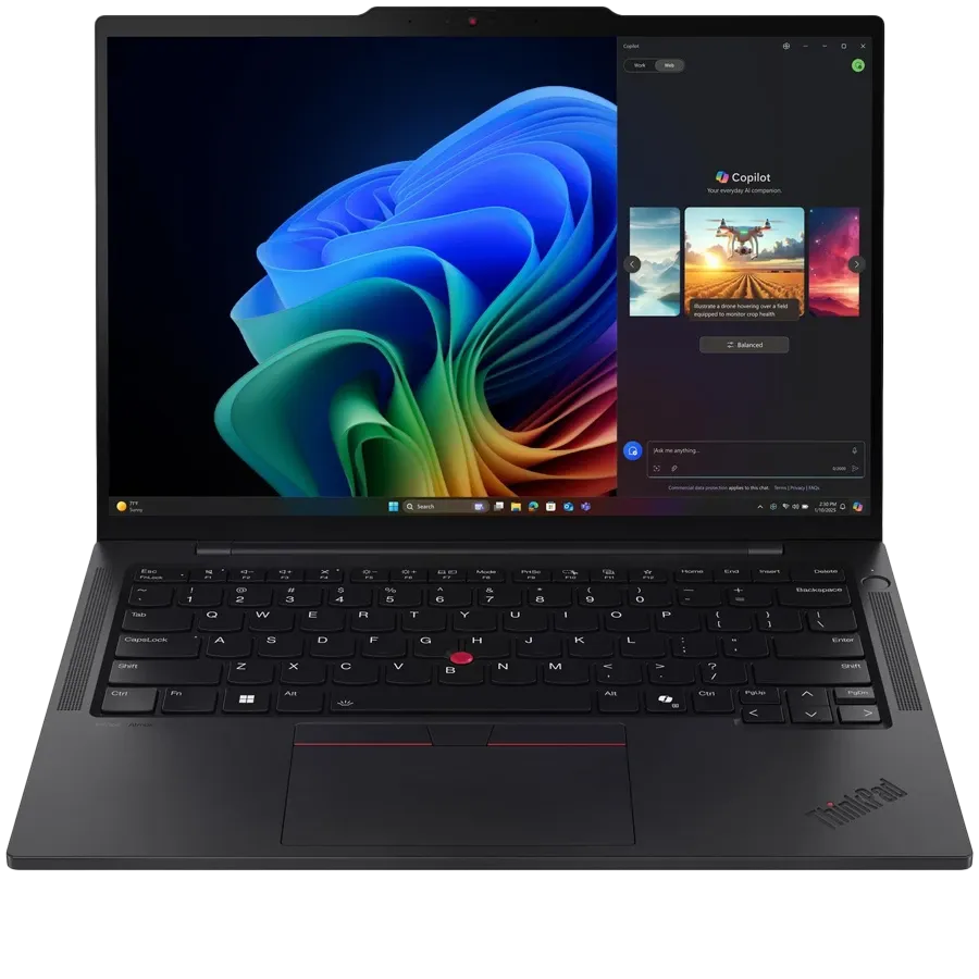 Laptop LENOVO ThinkPad T14s Gen 6 14" (1920x1200 60Hz), Core Ultra 7 Processor 268V, 32 GB, Arc 140V, Black, 1 TB — Εικών №1