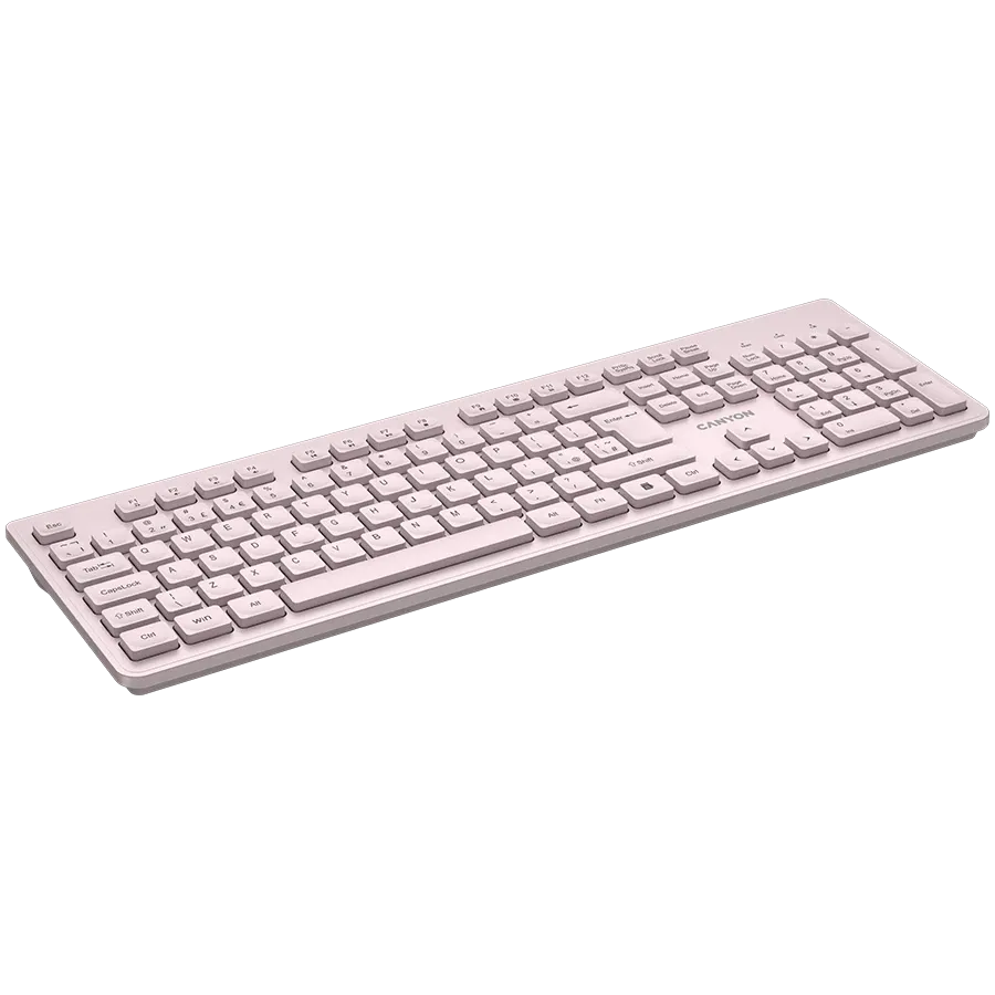 CANYON HKB-W01 Клавиатура, Беспроводная, Бежевый — Изображение №5