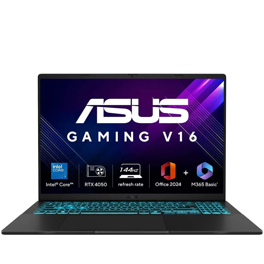 Ноутбук ASUS 16" (1920x1200 144Гц), Core 5 processor 210H, 16 ГБ, Nvidia GeForce RTX 4050 6 ГБ, Чёрный, 2025, 512 ГБ — Изображение №1