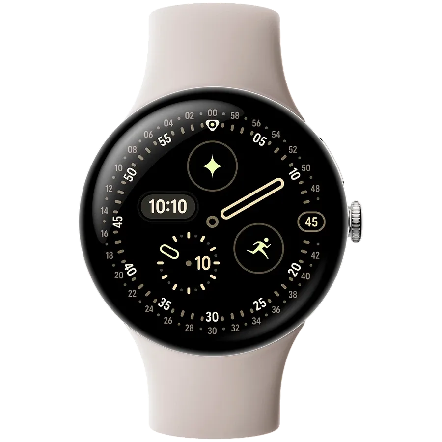 GOOGLE Pixel Watch 4 Smart Watch, 45mm, Silver — Image №2 GOOGLE Pixel Watch 4 Smart Watch, 45mm, Silver — Image №2