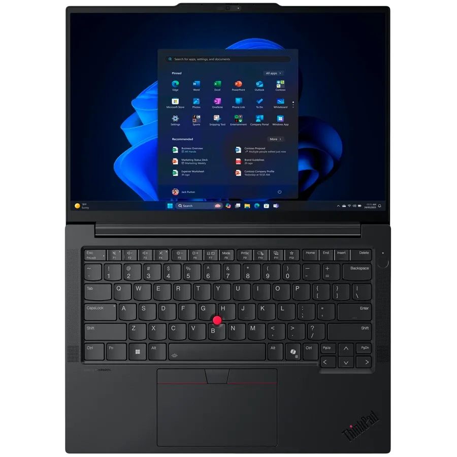Ноутбук LENOVO ThinkPad E14 Gen 7 14" (1920x1200 60Гц), Core Ultra 5 Processor 225U, 32 ГБ, Graphics, Чёрный, 1 ТБ — Изображение №4 Ноутбук LENOVO ThinkPad E14 Gen 7 14" (1920x1200 60Гц), Core Ultra 5 Processor 225U, 32 ГБ, Graphics, Чёрный, 1 ТБ — Изображение №4