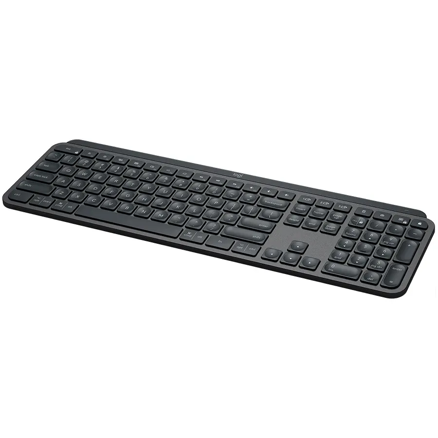LOGITECH MX Keys Keyboard, Wireless, Space Gray, US EN — Image №2