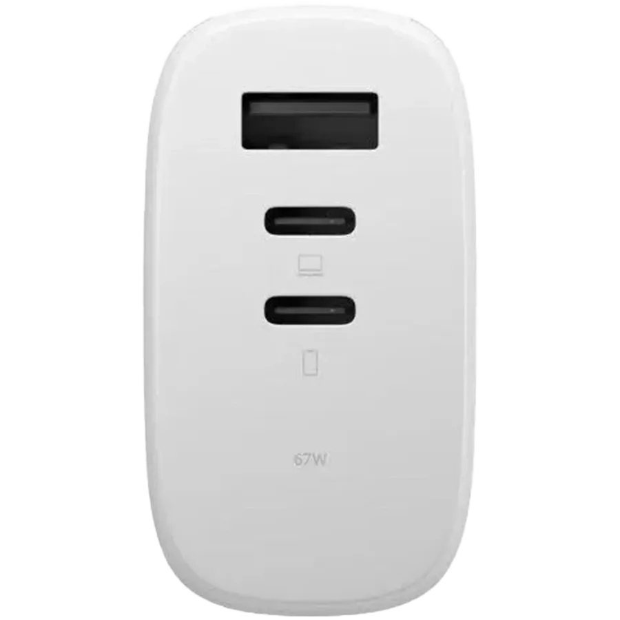 NATIVE UNION Προσαρμογέας ρεύματος 3*USB/USB-C, 67 βατ, Λευκό USB Type-A, 2*USB Τύπος C — Εικών №2 NATIVE UNION Προσαρμογέας ρεύματος 3*USB/USB-C, 67 βατ, Λευκό USB Type-A, 2*USB Τύπος C — Εικών №2