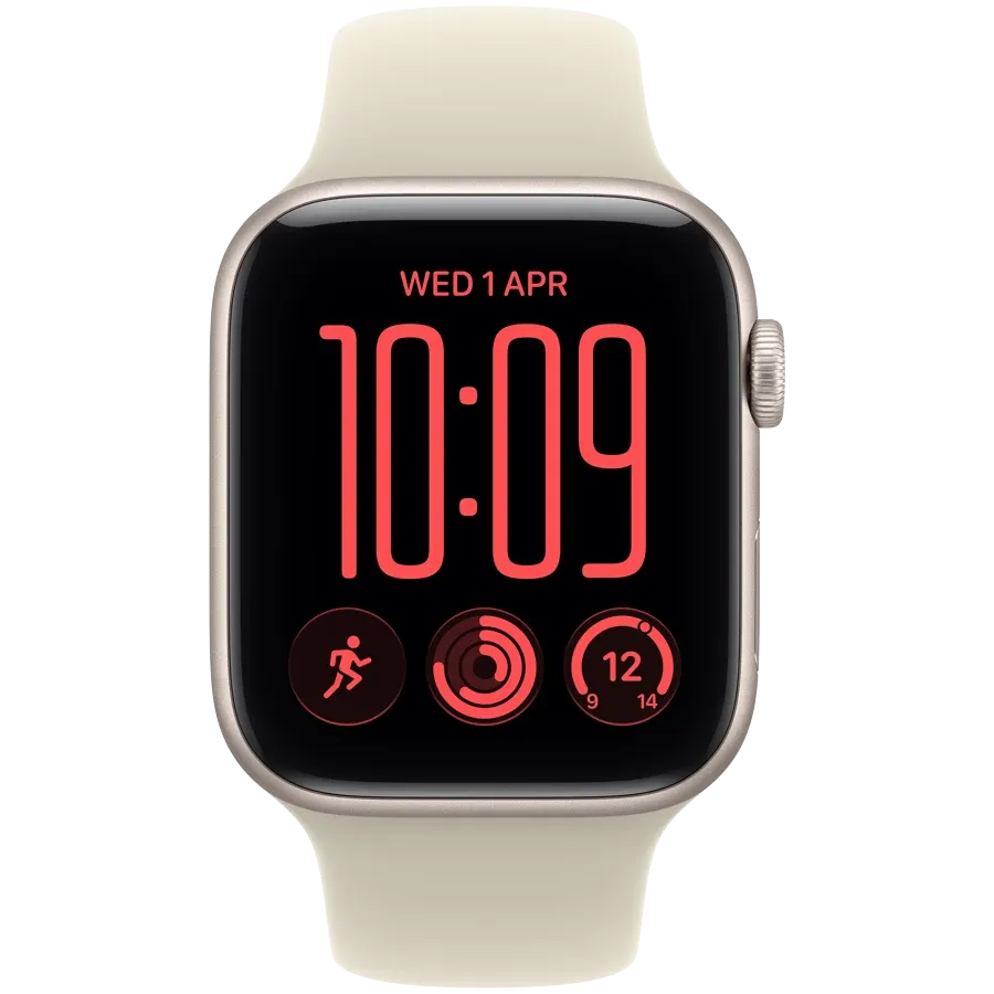 Apple Watch SE GPS Gen.3, 40χιλ., Starlight, Sand Sport Band, M/L — Εικών №2 Apple Watch SE GPS Gen.3, 40χιλ., Starlight, Sand Sport Band, M/L — Εικών №2