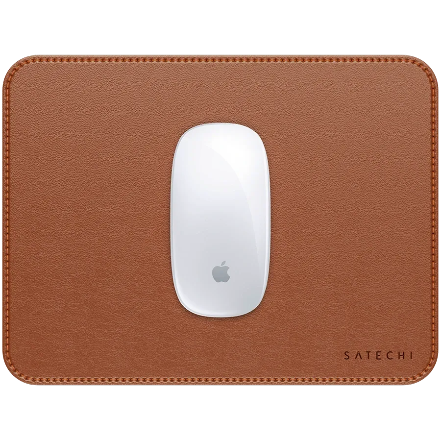 SATECHI Vegan-Leather Premium Mouse Pad, Καφέ — Εικών №2