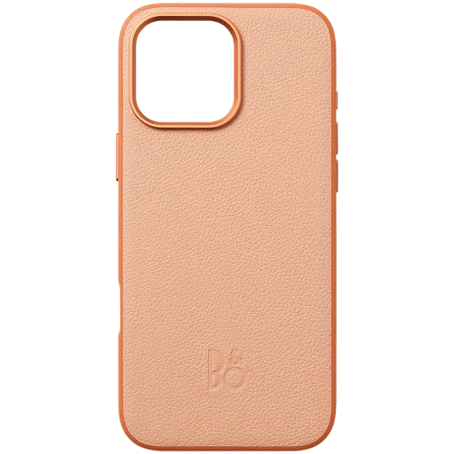 BANG & OLUFSEN Case Leather Case with MagSafe, Sunset Apricot for iPhone 16 Pro Max — Image №1