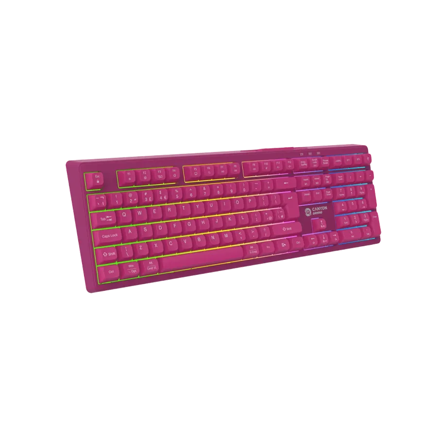 CANYON Gaming Keyboard, Wireless, Red — Image №3