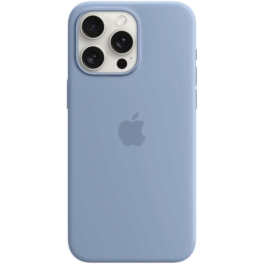 APPLE Θήκη Silicone Case with MagSafe με MagSafe, Winter Blue for iPhone 15 Pro Max — Εικών №1