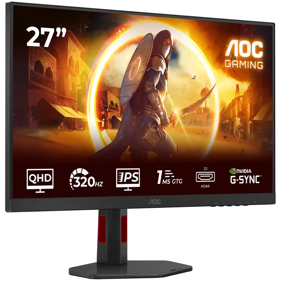 AOC Monitor LED (27", 2560x1440, IPS) Black — Image №2