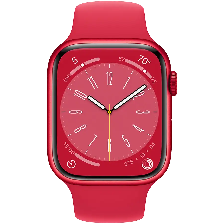 Apple Watch Series 8 GPS, 45χιλ., (ΠΡΟΪΟΝ)ΚΟΚΚΙΝΟ, (PRODUCT)RED Sport Band — Εικών №3 Apple Watch Series 8 GPS, 45χιλ., (ΠΡΟΪΟΝ)ΚΟΚΚΙΝΟ, (PRODUCT)RED Sport Band — Εικών №3