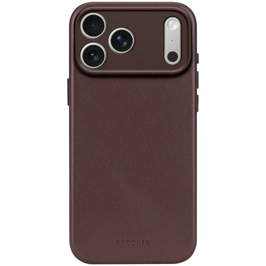 DECODED Чехол Leather case with MagSafe, Коричневый для iPhone 17 Pro — Изображение №1