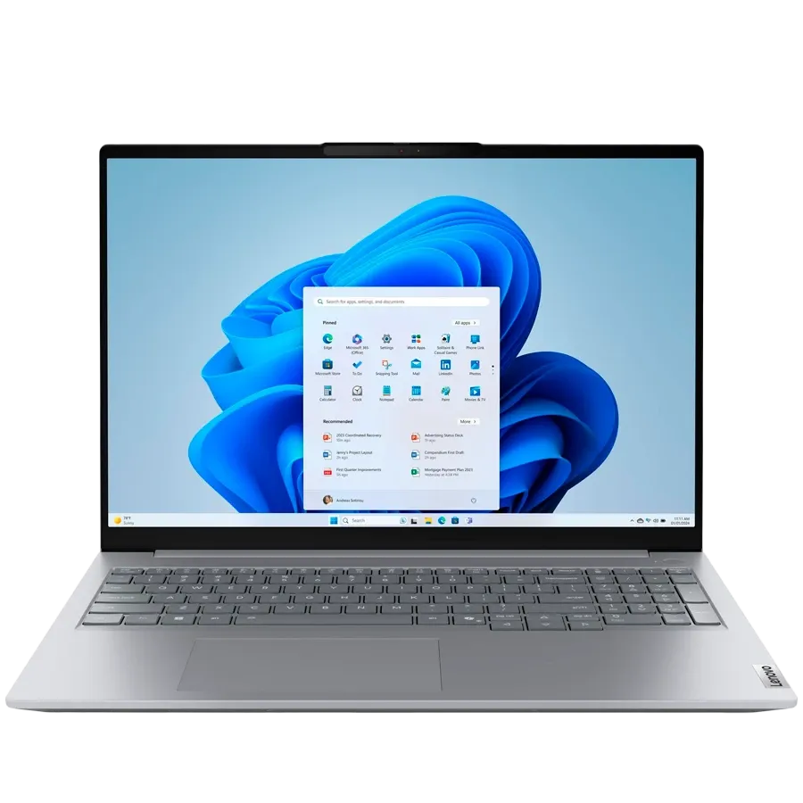 Laptop LENOVO ThinkBook 16 G8 16" (1920x1200 60Hz), Core Ultra 7 Processor 255H, 16 GB, Arc 140T, Arctic Grey, 2025, 512 GB — Image №1