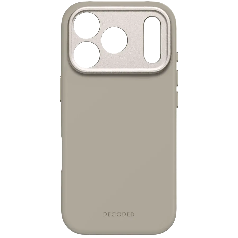 DECODED Case Antimicrobial Silicone MagSafe with MagSafe, Soft Taupe for iPhone 17 Pro — Image №2