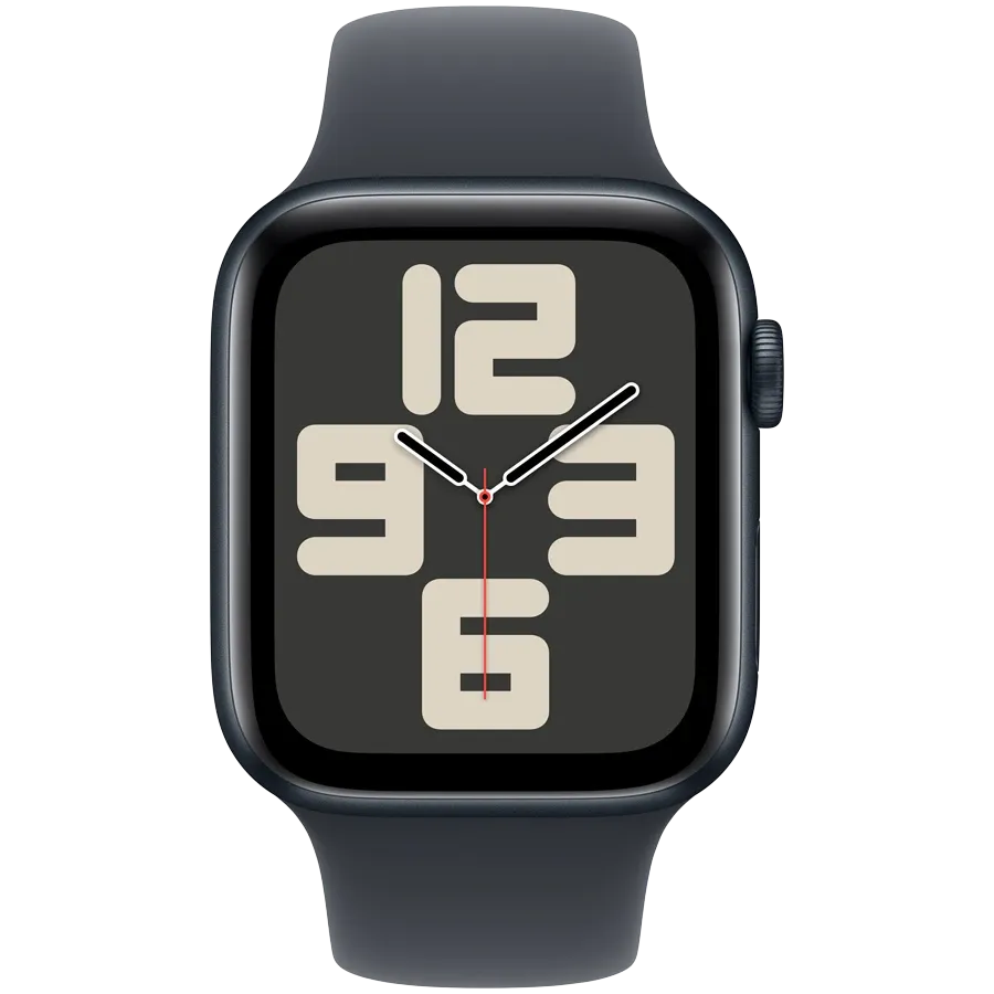 Apple Watch SE GPS Gen.2 (2024), 44mm, Midnight, Midnight Sport Band, M/L — Image №2
