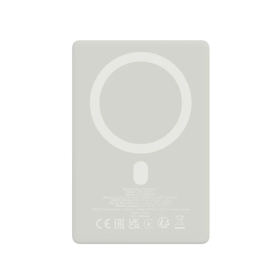 CANYON OnPower 511 Портативное зарядное устройство, 10000 мА·ч, Star Grey — Изображение №4