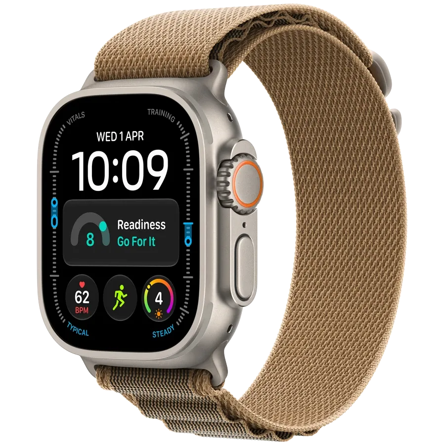 Apple Watch Ultra 4 GPS + Cellular, 49мм, Natural, Desert Alpine Loop, L — Изображение №1