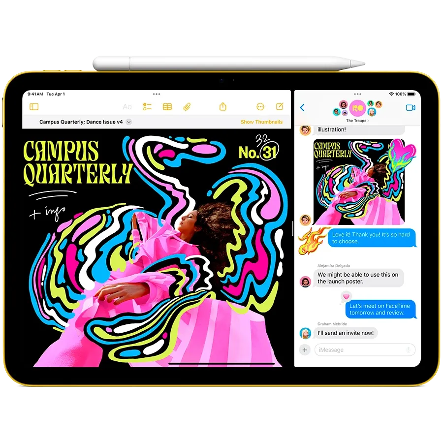 Apple iPad (A16), 256 GB, Wi-Fi, 2025, Blue — Image №4