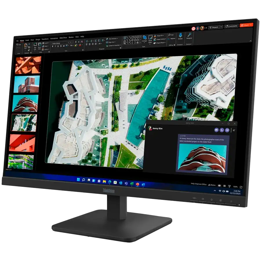 LENOVO Monitor LED (27", 1920x1080, IPS) Μαύρος — Εικών №3