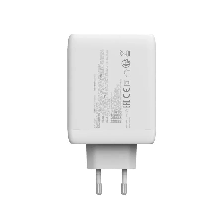 CANYON CU100ACC Power Adapter 4*USB/USB-C, 100 W, White 3*USB Type C, USB Type-A — Image №7