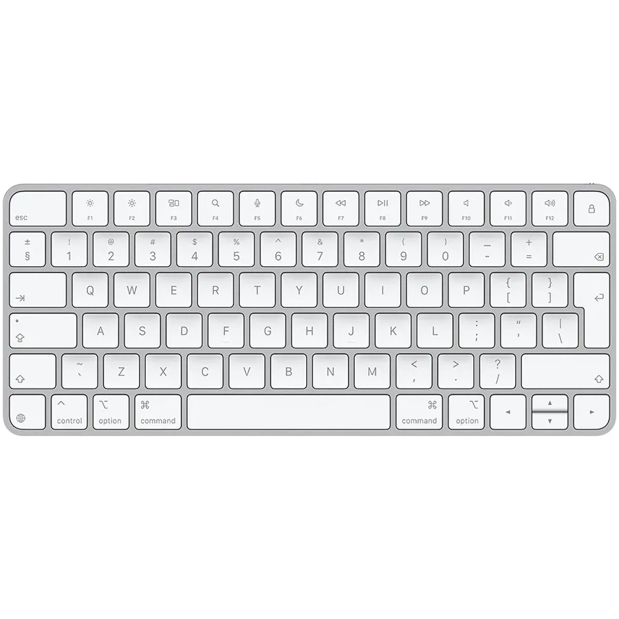 APPLE Magic Keyboard Πληκτρολόγιο με Touch ID, Ασύρματο, Λευκό, Διεθνή Αγγλικά — Εικών №1