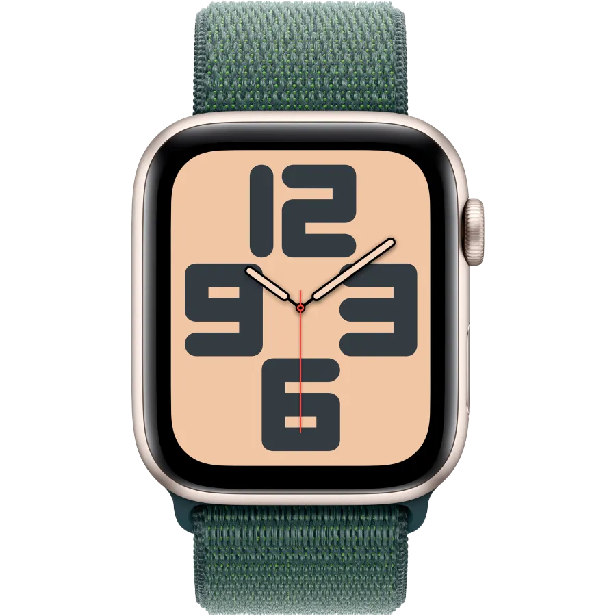 Apple Watch SE GPS Gen.2 (2024), 44χιλ., Starlight, Lake Green Sport Loop — Εικών №2