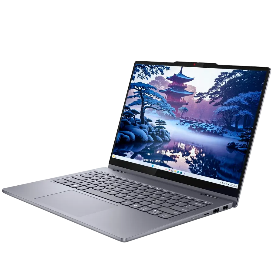 Laptop LENOVO IdeaPad 5 2-in-1 14 14" (1920x1200 60Hz), Core Ultra 7 Processor 255H, 24 GB, Arc 140T, Luna Grey, 1 TB — Image №3