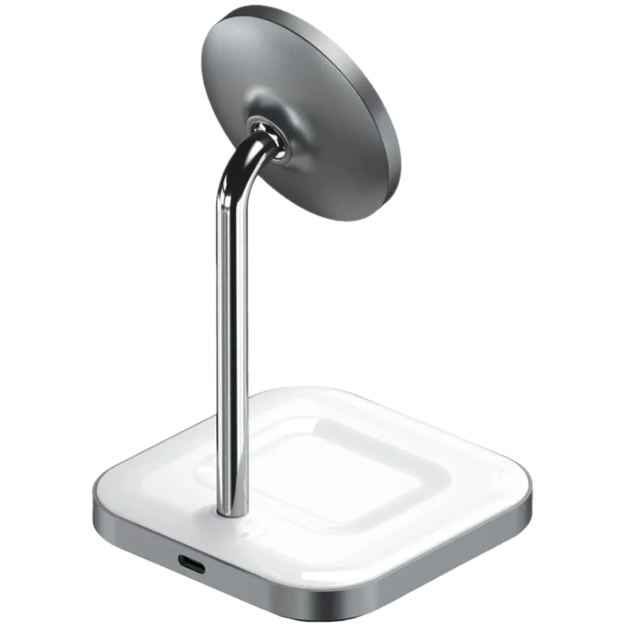 Ασύρματος φορτιστής SATECHI, 7.5 βατ, Space Gray (ST-WMCS2M) — Εικών №2