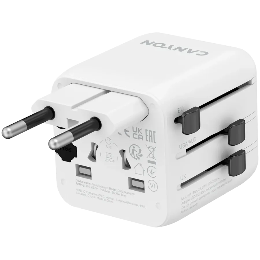 CANYON Power Adapter, White — Image №5