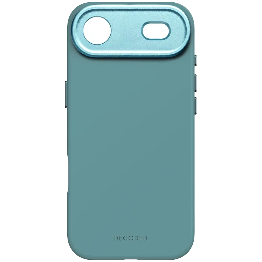 DECODED Чехол Antimicrobial Silicone with MagSafe, Retro Blue для iPhone Air — Изображение №1