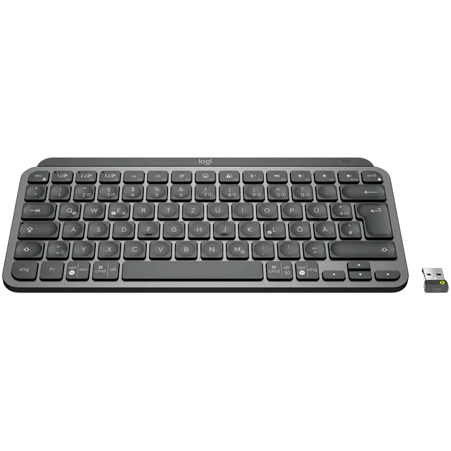 Беспроводная мини-клавиатура LOGITECH MX Keys, Graphite, International EN — Изображение №2