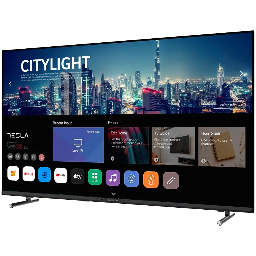 TESLA Смарт ТВ, LCD, 43", Full HD, Чёрный — Изображение №3 TESLA Смарт ТВ, LCD, 43", Full HD, Чёрный — Изображение №3