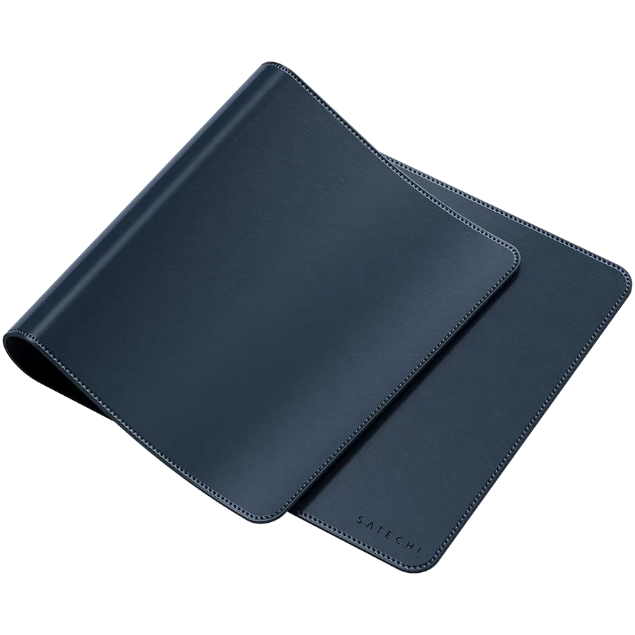 SATECHI Vegan-Leather Premium Desk Mat, Blue — Изображение №3