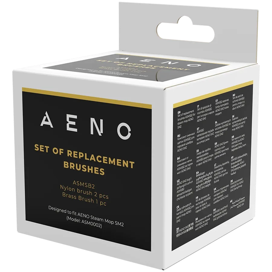 AENO Plastic scraper brush+Metal scraper brush για steam mop SM2  (Nylon - 2pcs, Metal - 1pc) — Εικών №3