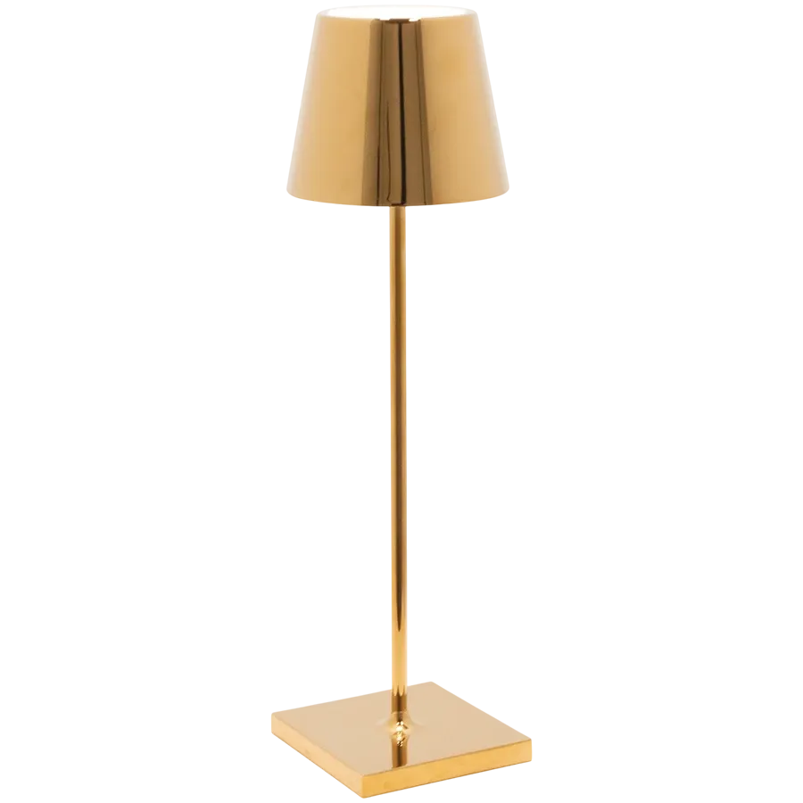 ZAFFERANO POLDINA PRO TABLE LAMP 111x380mm. GOLDEN 2.2W LED 183/203lm. — Εικών №1
