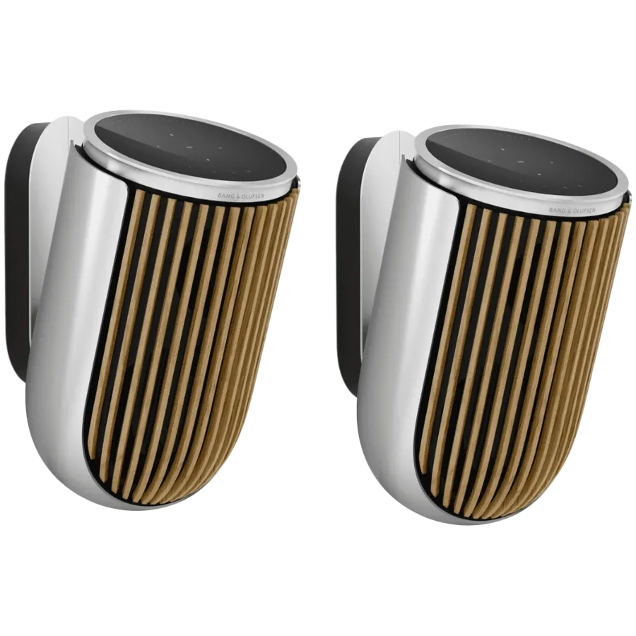 Beolab 8 AV System Silver/Oak Wall Mount — image №1 Beolab 8 AV System Silver/Oak Wall Mount — image №1