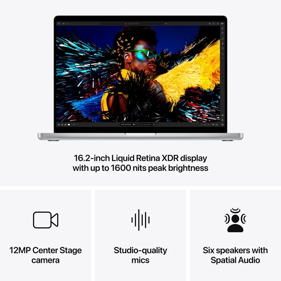 Apple MacBook Pro 16.2"  Apple M4 Max (16C CPU/40C GPU), 48 GB, 1 TB, Silver, 2024 — Image №6